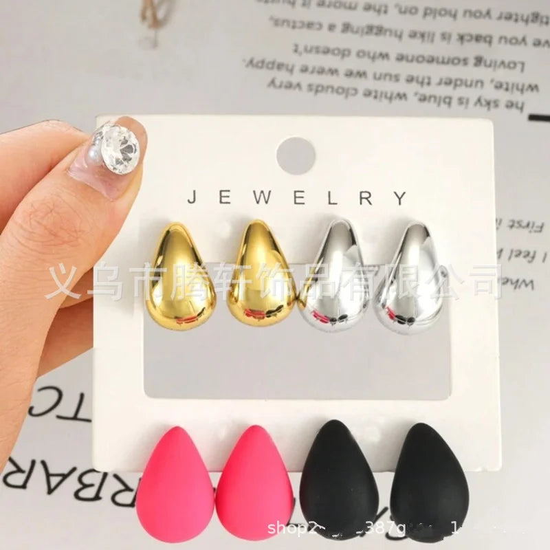 Brincos Gota Conjunto com 4 pares